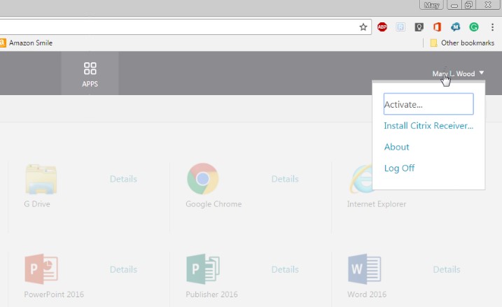 citrix receiver chrome