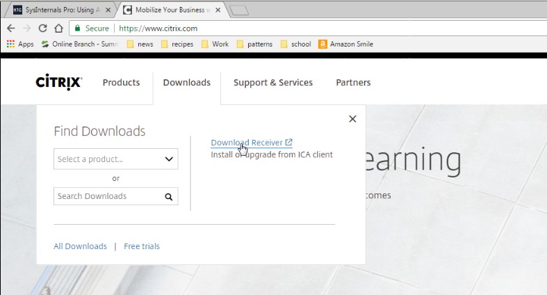 citrix reciver install