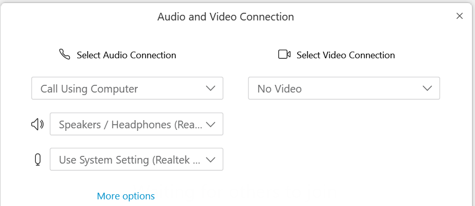 the speakers doesnt work with webex on mac